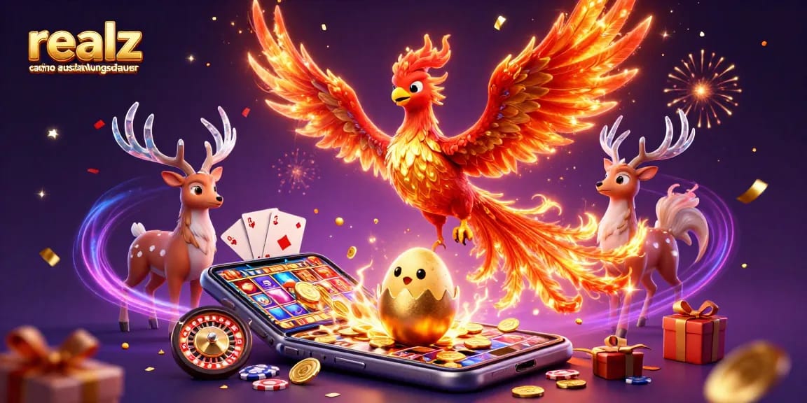 Erleben Sie die spannende Welt von Realz Casino mit Auszahlungsdauer Informationen durch fesselnde 3D-Darstellung.