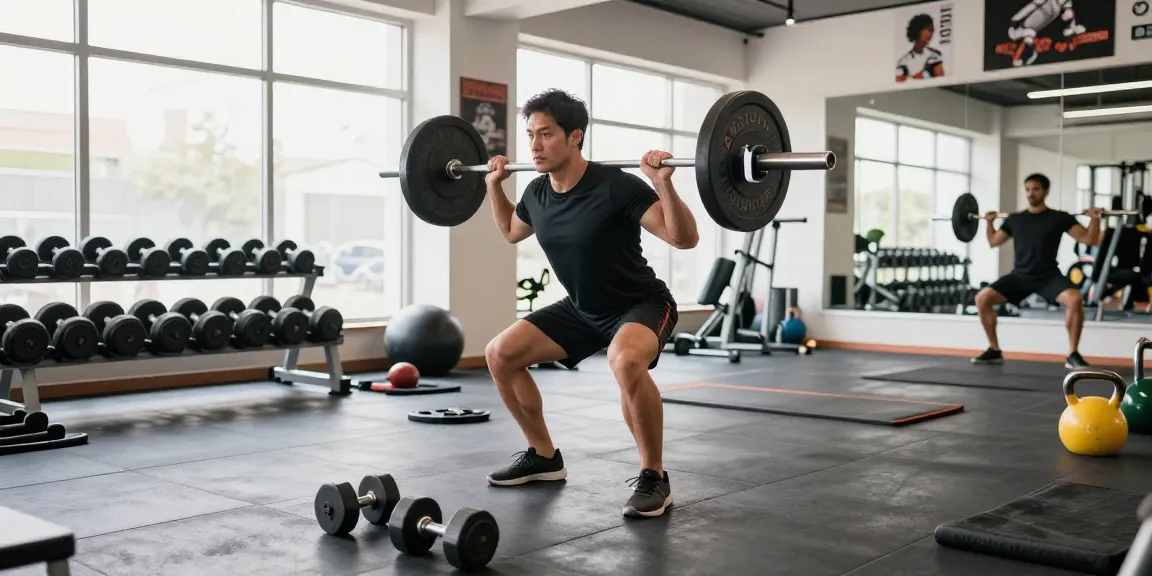 Global Pharma Steroid Shop präsentiert leistungsstarke Athleten beim Training im modernen Fitnessstudio.