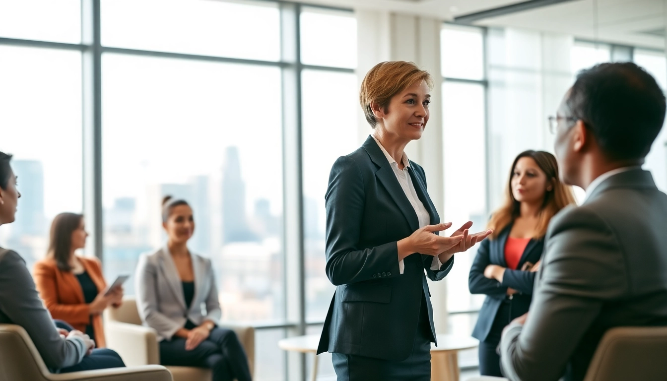 Headhunter Schweiz berät Kandidaten in einem eleganten Büro mit hellem, einladendem Licht.